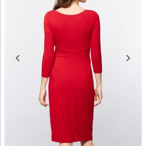 NWT Isabella Oliver IVYBRIDGE Coral Maternity Dress - 4 - Picture 2 of 6